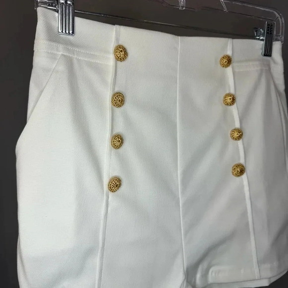 NWT My Beachy Side x Emily In Paris Marin Shorts High Waisted Nautical Size M - Picture 5 of 6